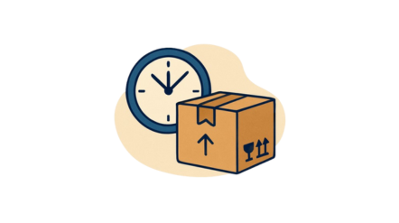 Kurier dostarczający paczkę